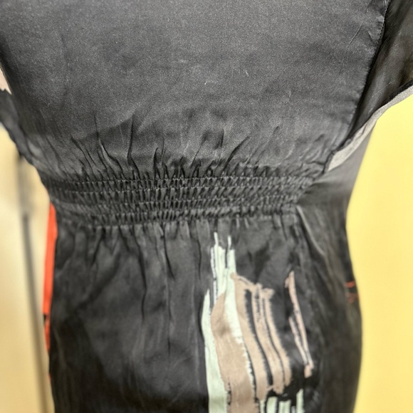 Kookai abstract print silk dress  size 38 - Picture 7 of 8